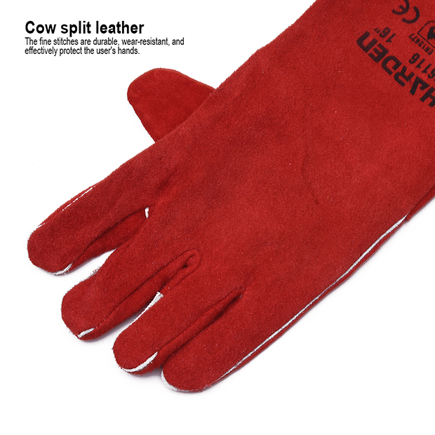 Picture of Harden 16＂ Welding Gloves top quality long welding gloves leather welding glove 766116
