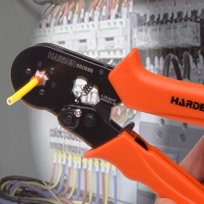 Picture of Harden Hex Ratchet Crimping Plier ( 0.25-6SMM, AWG23-10 ) 660686
