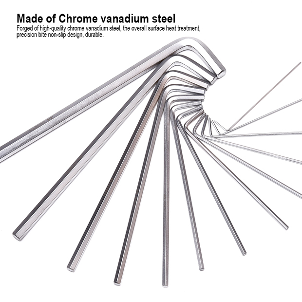 Picture of Harden 13Pcs Inch Long Hex Key Wrench Heavy Duty Tools Heat Treat Cr-v No Ratings 540613