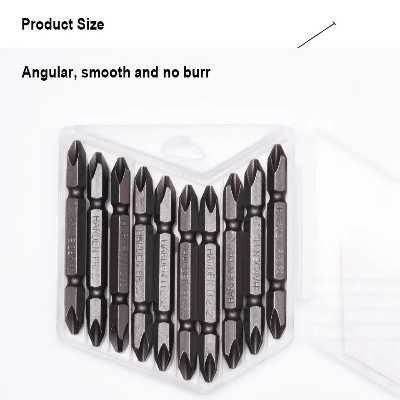 Picture of Harden Professional 10Pcs S2 Magnetic Plus Screwdriver Bit Set PH2 X 65MM - 550603