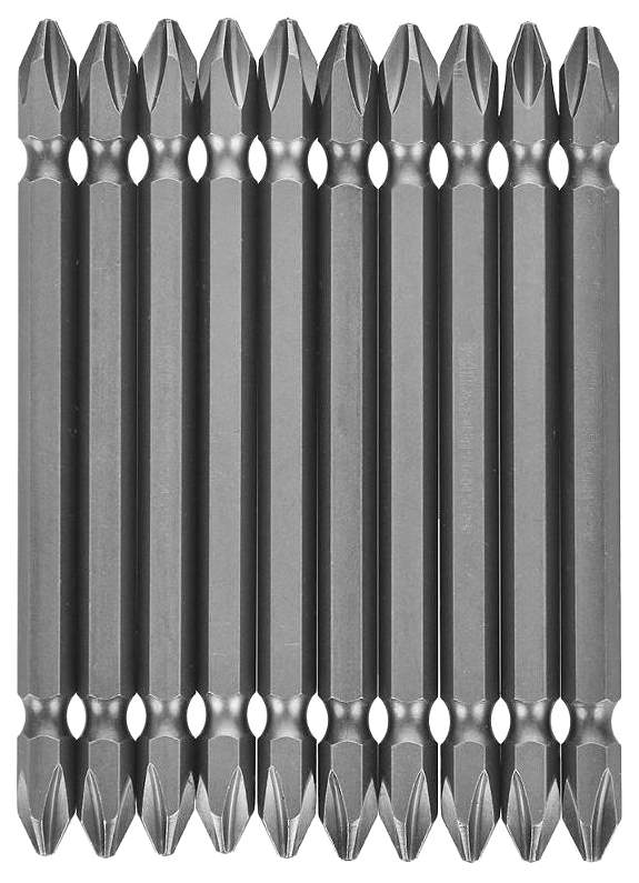 Picture of Harden Professional 10Pcs S2 Magnetic Plus Screwdriver Bit Set PH2 X 100MM - 550604.