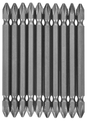 Picture of Harden Professional 10Pcs S2 Magnetic Plus Screwdriver Bit Set PH2 X 100MM - 550604.