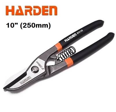 Picture of Harden 10" (250mm) Germany Type Tin Cutter Iron Sheet Shear Spring Scissors For Cutting Carbon Steel Cutting Scissors Perfect for Cutting Cut Tin Snips  570136