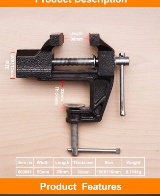 Picture of Harden 2" Mini Bench Vice 50mm 600601