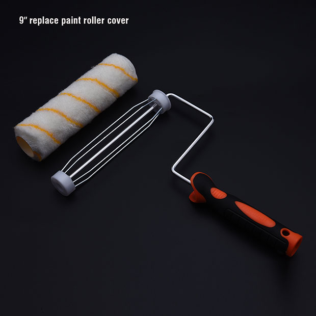 Picture of Harden 9" Paint Roller and Cover Frame and Paint Roller Cover Microfiber Naps Roller Brush 620135
