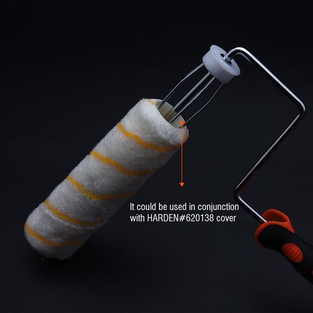Picture of Harden 9" Paint Roller and Cover Frame and Paint Roller Cover Microfiber Naps Roller Brush 620135