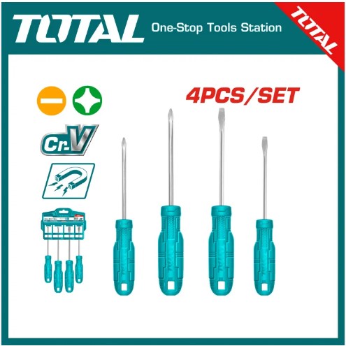 Picture of TOTAL Screwdriver 4cs Set Model THTDC250401