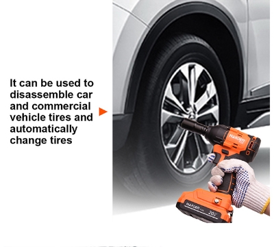 Picture of Harden 20V Brushless Cordless Impact Wrench 300Nm 1/2" Drive with 2pcs battery & 1pc Charger 756424