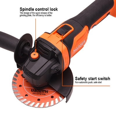 Picture of Harden 20V Brushless Cordless Angle Grinder ( Without battery and charger ) 756322