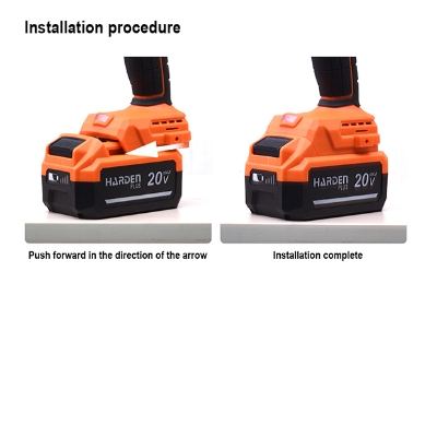 Picture of Harden 20v Li-ion Battery 2000mAh, Used for Harden 20V Cordless Power Tools Model: 756922