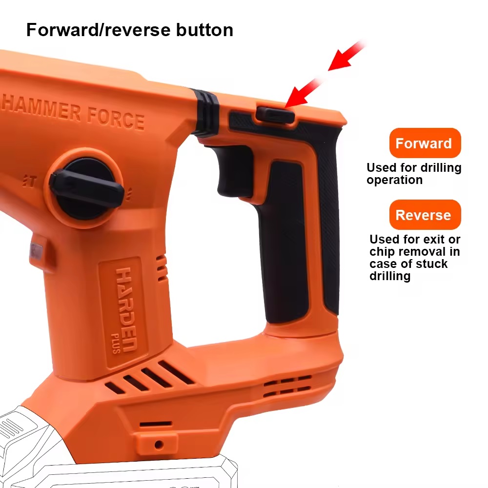 Picture of Harden 20V Drill Cordless Rotary Hammer (Tools only, Battery & Charger not included) Cordless New Design Electric Power Tools Impact Drill Model: 758232