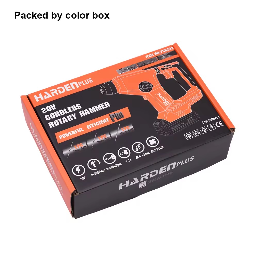Picture of Harden 20V Drill Cordless Rotary Hammer (Tools only, Battery & Charger not included) Cordless New Design Electric Power Tools Impact Drill Model: 758232
