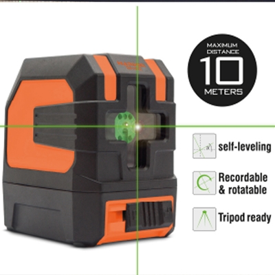 Picture of HARDEN 10M Green Beam Laser Level Self-Leveling Cross Line Laser Level 581002