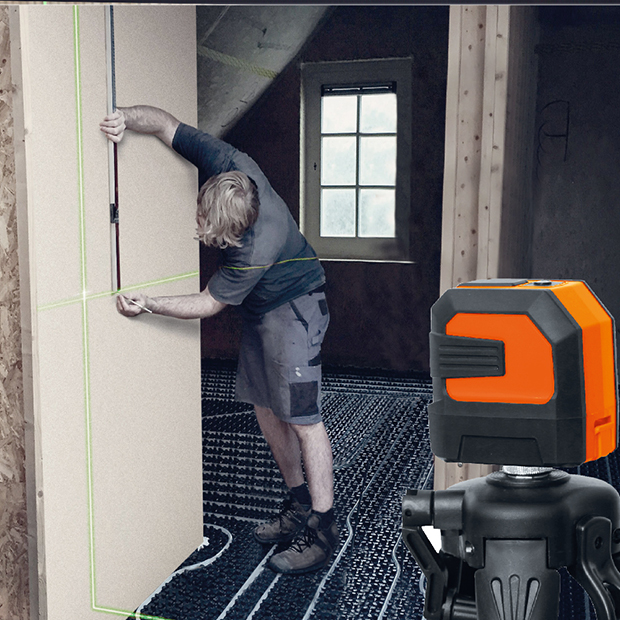 Picture of HARDEN 10M Green Beam Laser Level Self-Leveling Cross Line Laser Level 581002