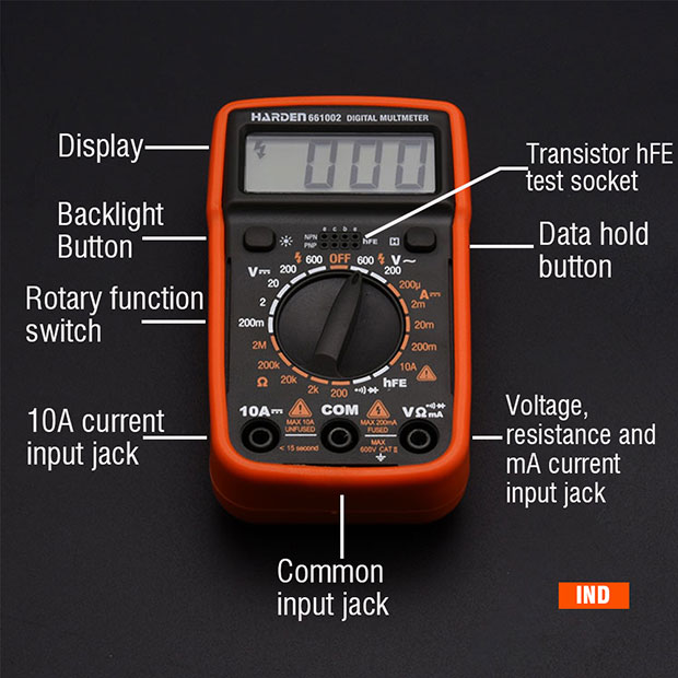 Picture of Harden Pocket Digital Multimeter 661002