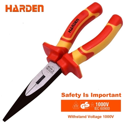 Picture of Harden 6" Insulated VDE Long Nose Plier 1000 V  800106