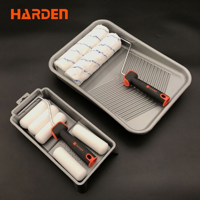 Picture of Harden 4" 7Pcs Roller Brush Set Cost-effective smart paint roller, painting rollers and brushes, microfiber paint roller set 620133