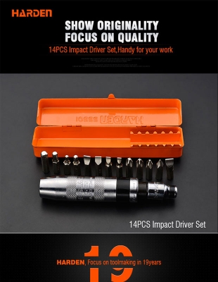 Picture of Harden 14Pcs Impact Driver Set Professional 550641