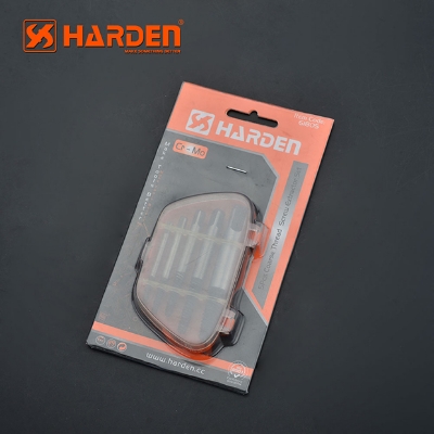 Picture of Harden 5Pcs Cr-Mo steel coarse wire broken wire extractor fine thread tap broken screw extractor set 610555