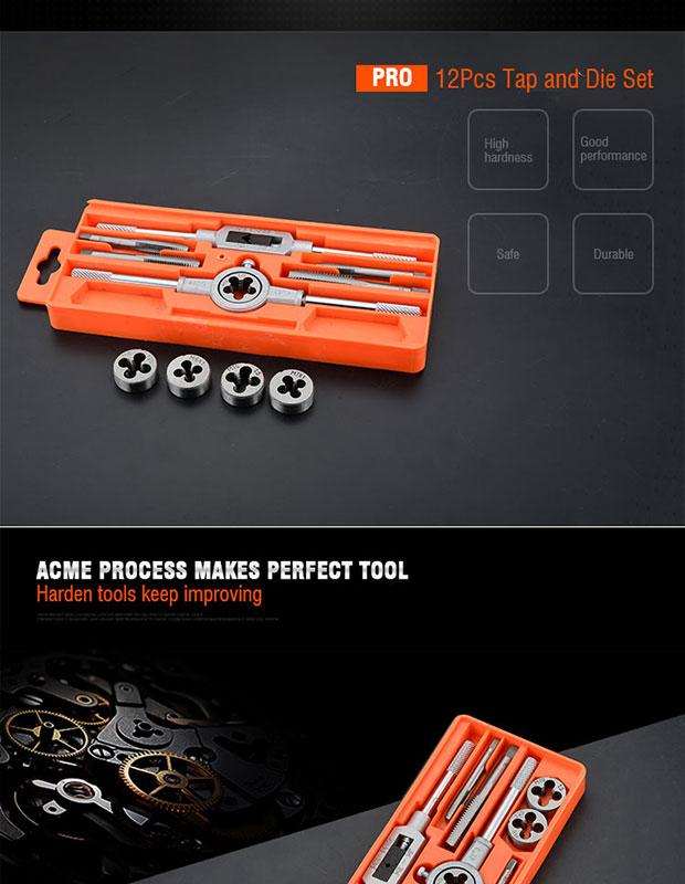 Picture of Harden 12Pcs Tap And Die Set Professional 610457