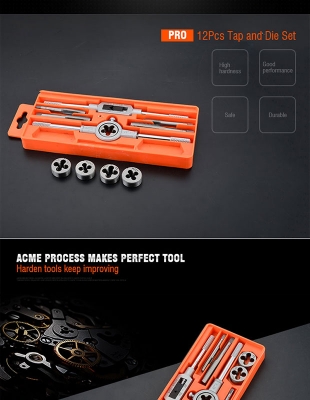 Picture of Harden 12Pcs Tap And Die Set Professional 610457