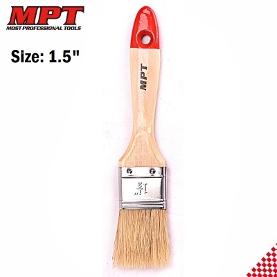 Picture of MPT Flat Paint Brush ( 1" / 1.5" / 2" / 2.5" / 3" / 4" ) Heavy Duty Wood Handle MHI04001-1 Kings Trading