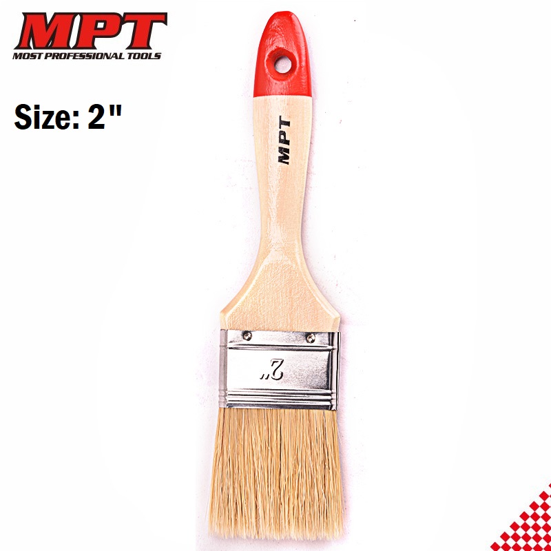 Picture of MPT Flat Paint Brush ( 1" / 1.5" / 2" / 2.5" / 3" / 4" ) Heavy Duty Wood Handle MHI04001-1 Kings Trading