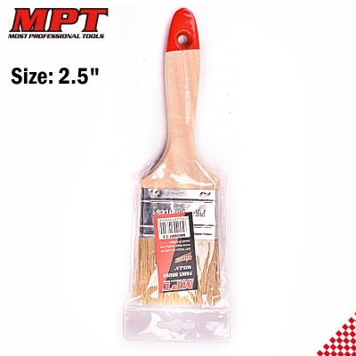 Picture of MPT Flat Paint Brush ( 1" / 1.5" / 2" / 2.5" / 3" / 4" ) Heavy Duty Wood Handle MHI04001-1 Kings Trading