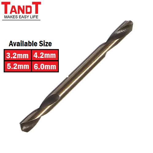 Picture of TANDT HSS Double Head Drill Bit ( ( 3.2mm | 4.2mm | 5.2mm | 6mm ) For Metal and Stainless