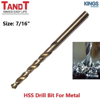 Picture of TANDT 1pcs HSS Drill Bit inch & mm ( Available size 3/32" to 1/2" )
