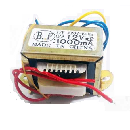 Picture of Transformer 12V - 0 12V, (600mA / 1A / 2A / 3A) Input AC 220V 50Hz For Power Supplies Adapters BF Made in China