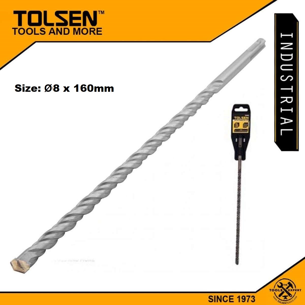 Picture of Tolsen SDS-Plus Hammer Drill Bits Metric (Ø6 to 30mm | L110 to 450mm) Industrial Grade