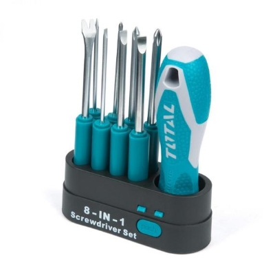 Picture of Total Interchangeable Screwdriver Set 9 Pcs Model THT250906