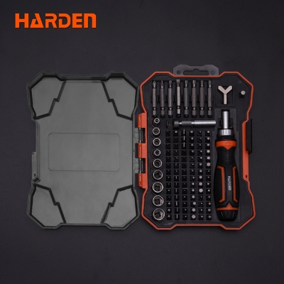 Picture of Harden 105Pcs Ratchet Screwdriver & Bits Set With Handle Multifunctional Screw Driver High Quality Precision 551105