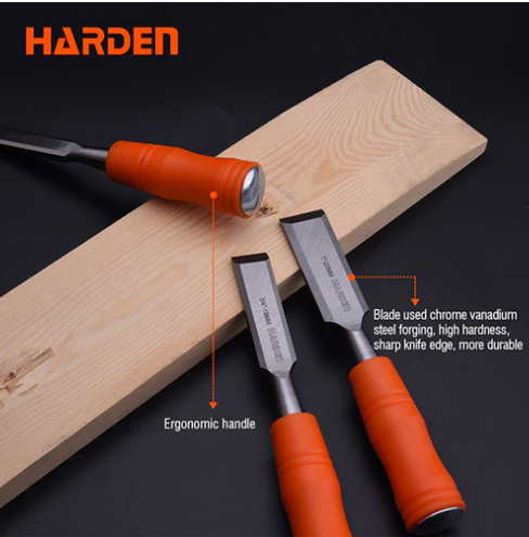 Picture of Harden 32mm Woodwork Chisel ( 32mm x 270mm ) High Quality Wood Carved Carpenter Woodworking Wood Carving Chisel Tools Set 611019