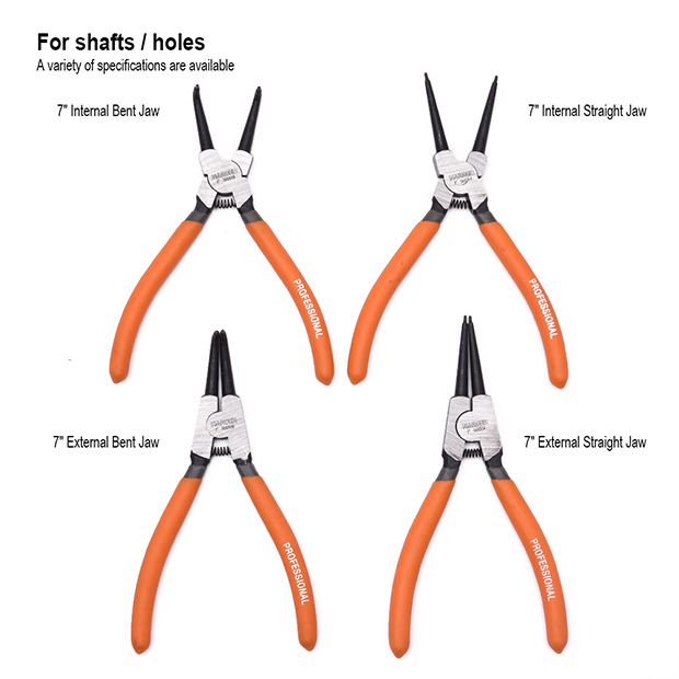 Picture of Harden 4Pcs 7" Circlip & Snap Ring Pliers Internal External Pliers Tools Set Professional Multifunction Circlip Pliers Set 560524