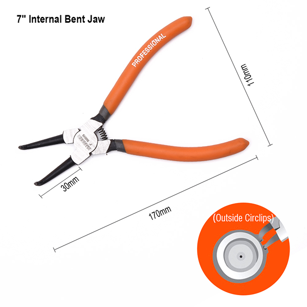 Picture of Harden 4Pcs 7" Circlip & Snap Ring Pliers Internal External Pliers Tools Set Professional Multifunction Circlip Pliers Set 560524