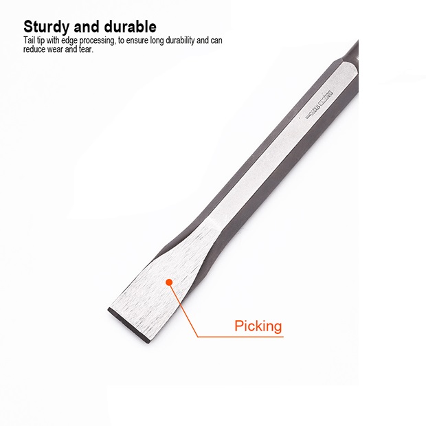 Picture of Harden 17X280x25mm Hex Flat Chisel HSS twist drill bit Hex Shank Demolition Jack Hammer Bull Flat Chisel hammer drill bit 610397