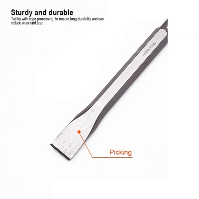 Picture of Harden 17X280x25mm Hex Flat Chisel HSS twist drill bit Hex Shank Demolition Jack Hammer Bull Flat Chisel hammer drill bit 610397