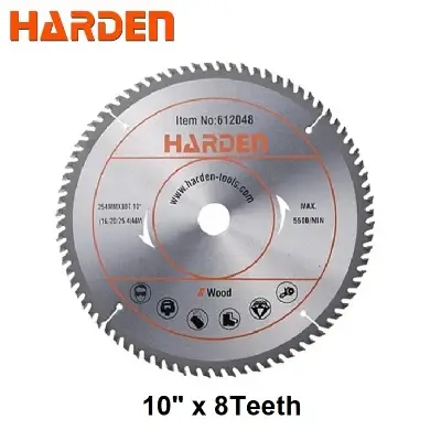 Picture of HARDEN TCT Circular Saw Blade for Wood, Available in 4 sizes: 4"x40T /  7.1/4"x60T /  9.1/4"x60T / 10"x80T
