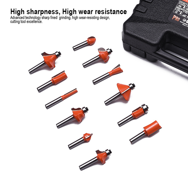 Picture of Harden 12Pcs Carbide Router Bits Set 613212
