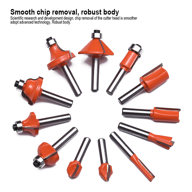 Picture of Harden 12Pcs Carbide Router Bits Set 613212