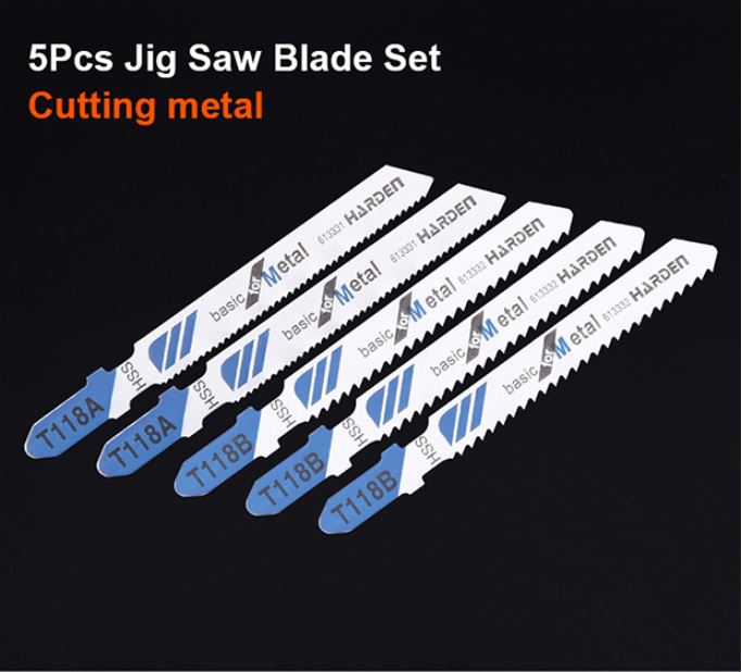 Picture of Harden 5Pcs Jig Saw Blade (T118A) Ideal for Metal Use 613331