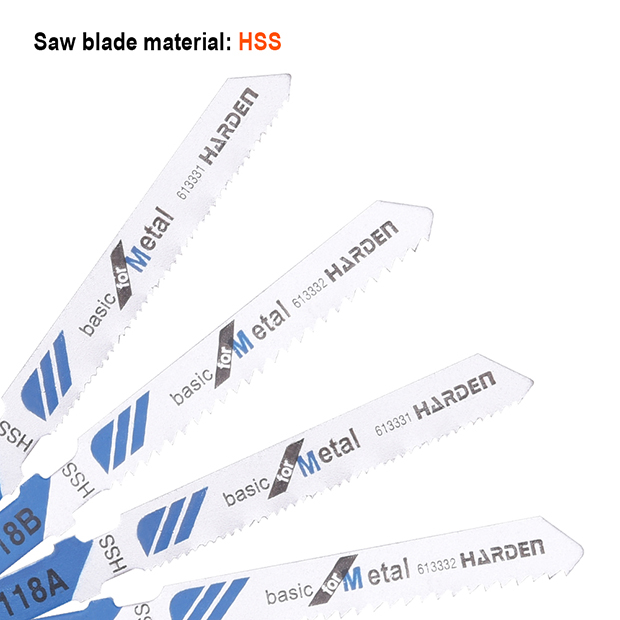 Picture of Harden 5Pcs Jig Saw Blade (T118A) Ideal for Metal Use 613331