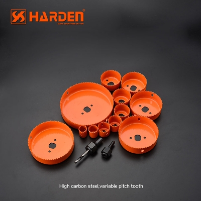 Picture of Harden 16Pcs Hole Saw Kits For Wood, High Carbon Steel Professional 610548