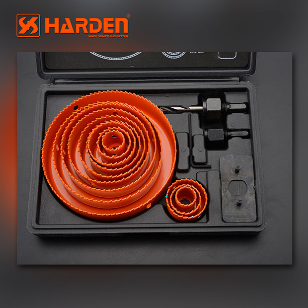 Picture of Harden 16Pcs Hole Saw Kits For Wood, High Carbon Steel Professional 610548