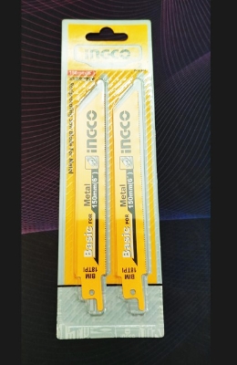 Picture of INGCO  150mm or 6" Reciprocating Saw Blade Set (2Pcs) 18TPI Model SSB92EF