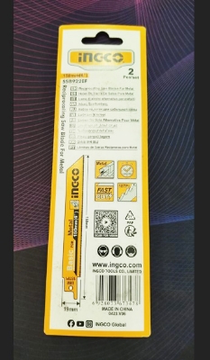 Picture of INGCO  150mm or 6" Reciprocating Saw Blade Set (2Pcs) 18TPI Model SSB92EF