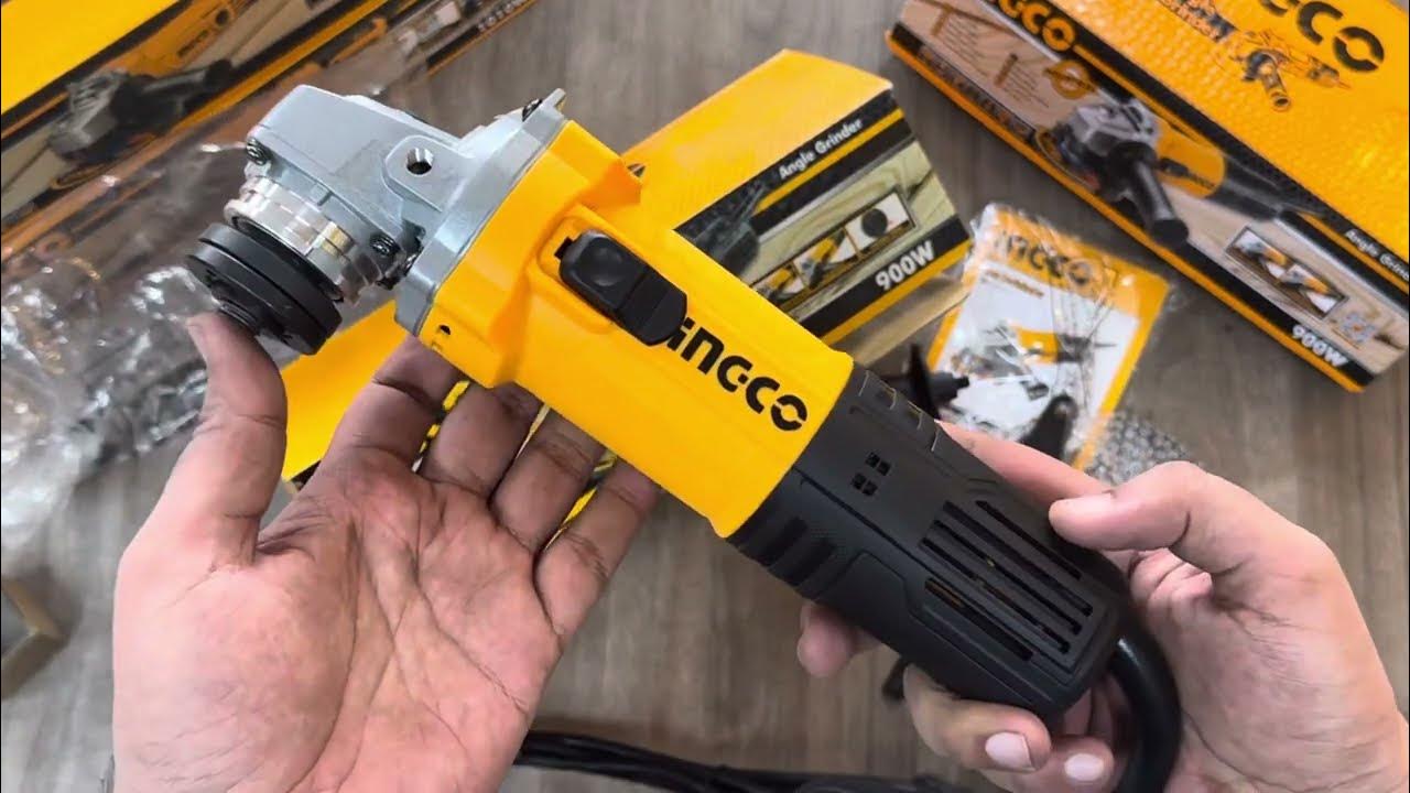 Picture of INGCO 900W Angle Grinder 4”100mm For Cutting, Grinding, Polishing, in Color Box Model AG900282