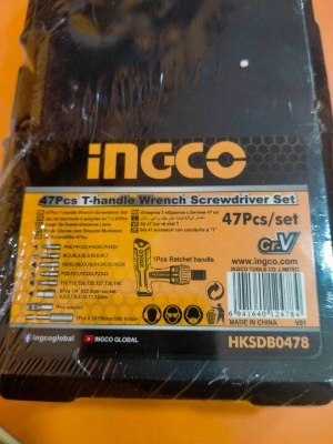 Picture of INGCO 47Pcs T-handle Wrench/Screwdriver Set Model HKSDB0478